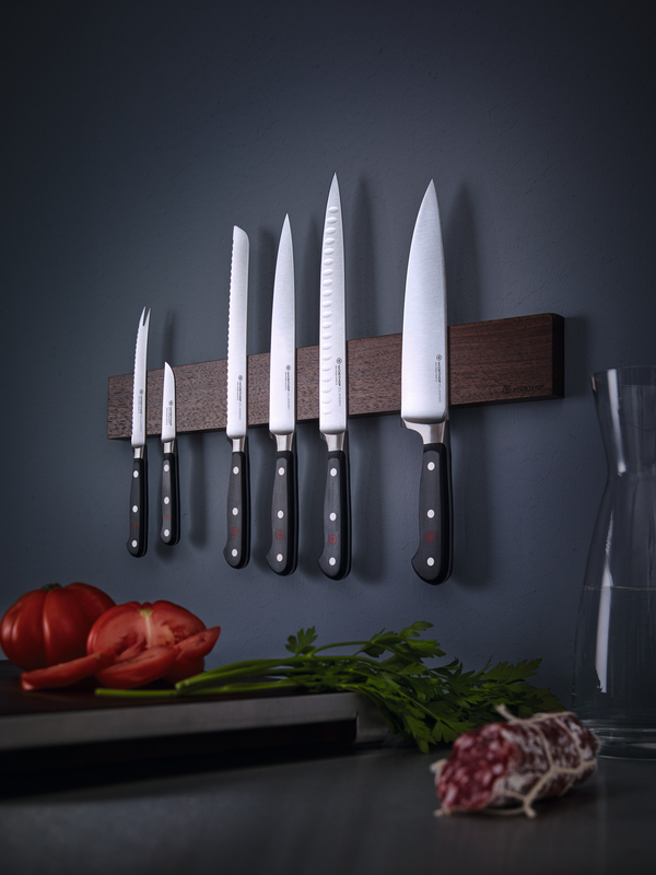 Wüsthof CLASSIC 7" Hollow Edge Santoku, Black