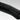 Close-up of the end of the textured black handle of a WÜSTHOF PERFORMER knife, with its trident logo