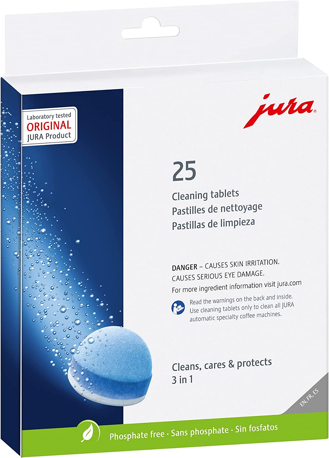 Jura 3-Phase Cleaning Tablets 25053 - Pack of 25