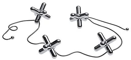 Alessi Trivet with Adjustable Elements, 60.00 x 3.20 x 3.20 cm - Silver