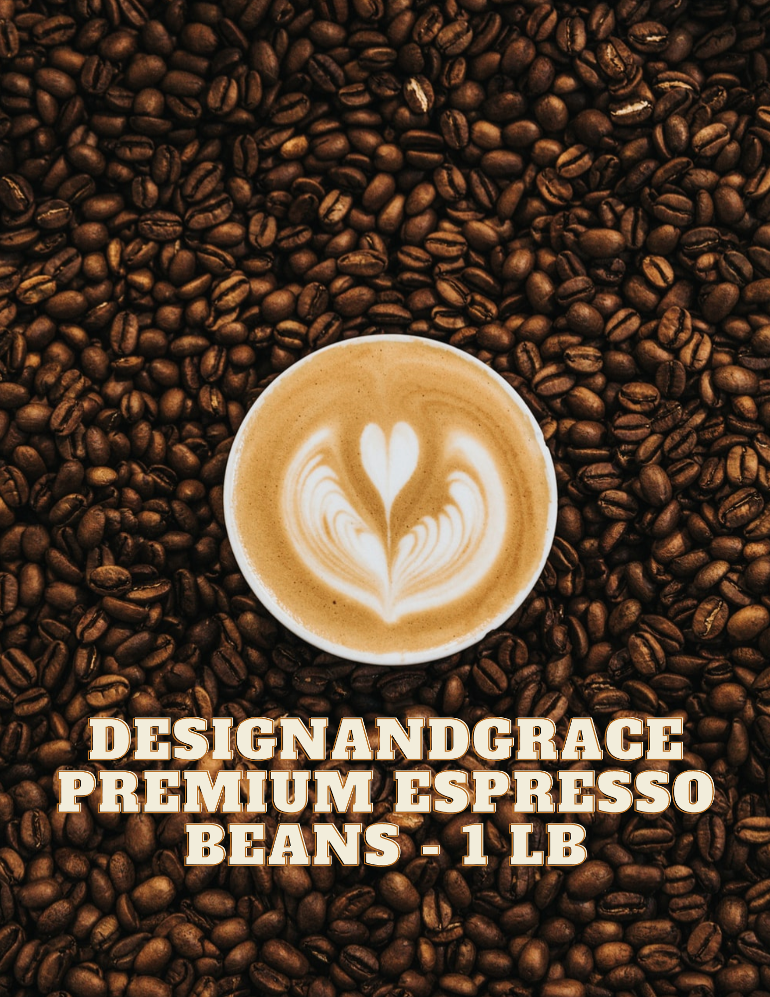 DesignandGrace Premium Espresso Coffee Beans - 1 lb