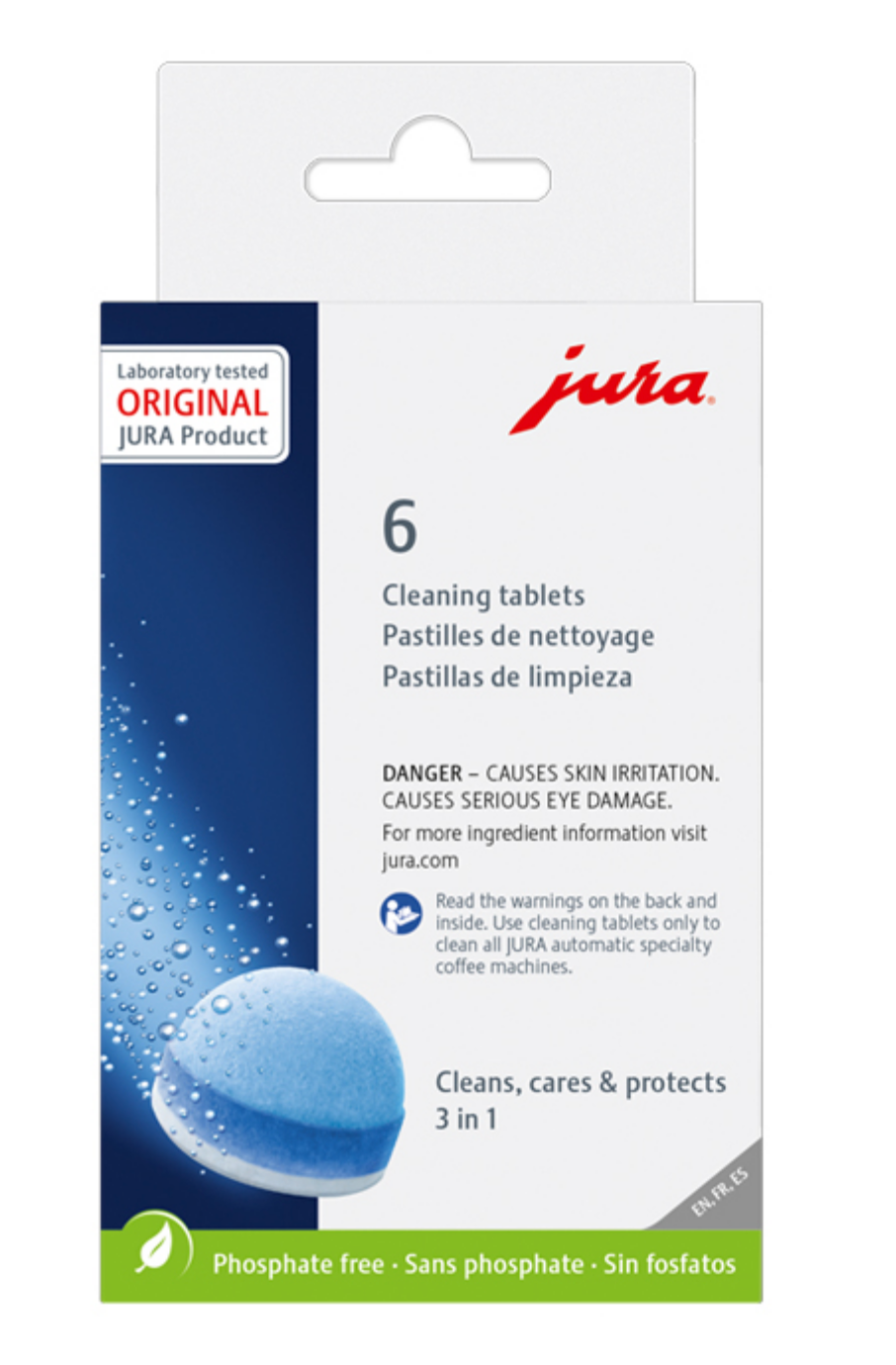 Jura 3-Phase Cleaning Tablets 24224 - Pack of 6