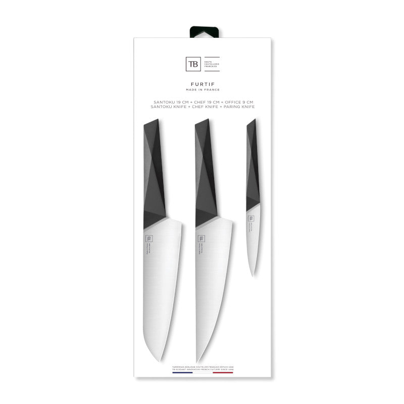 TB Tarrerias Bonjean - Furtif 3 Piece Kitchen Knife Set