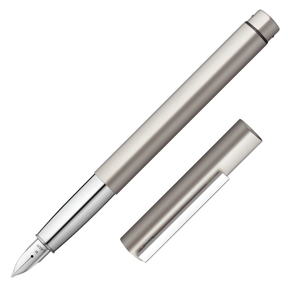 LAMY Ideos Fountain Pen - Palladium - Medium - L70PDM